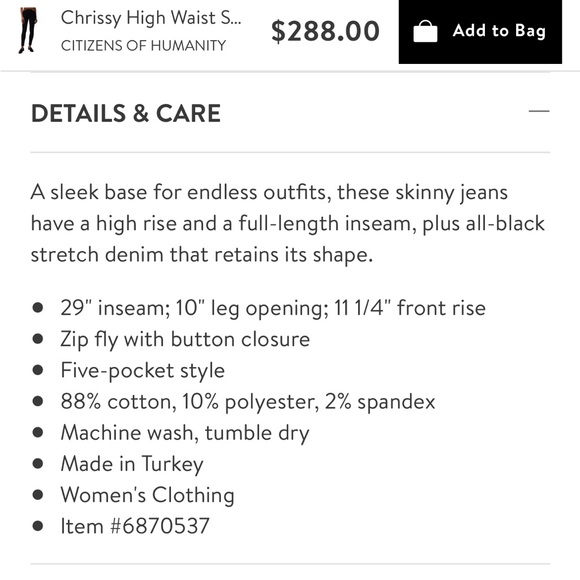 Citizens of Humanity Black High Rise Jeans - Picture 12 of 13